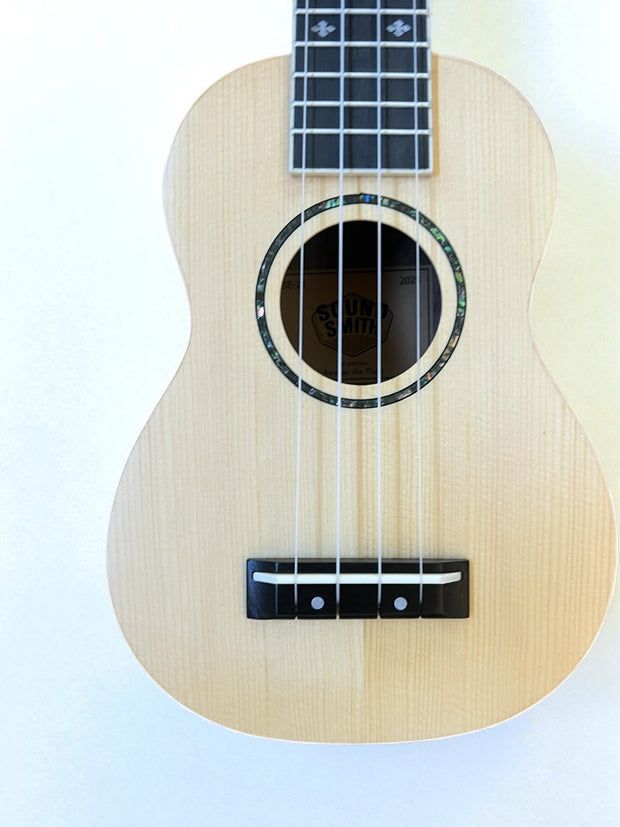 NEW! Sound Smith Solid Spruce/Ebony Ukulele