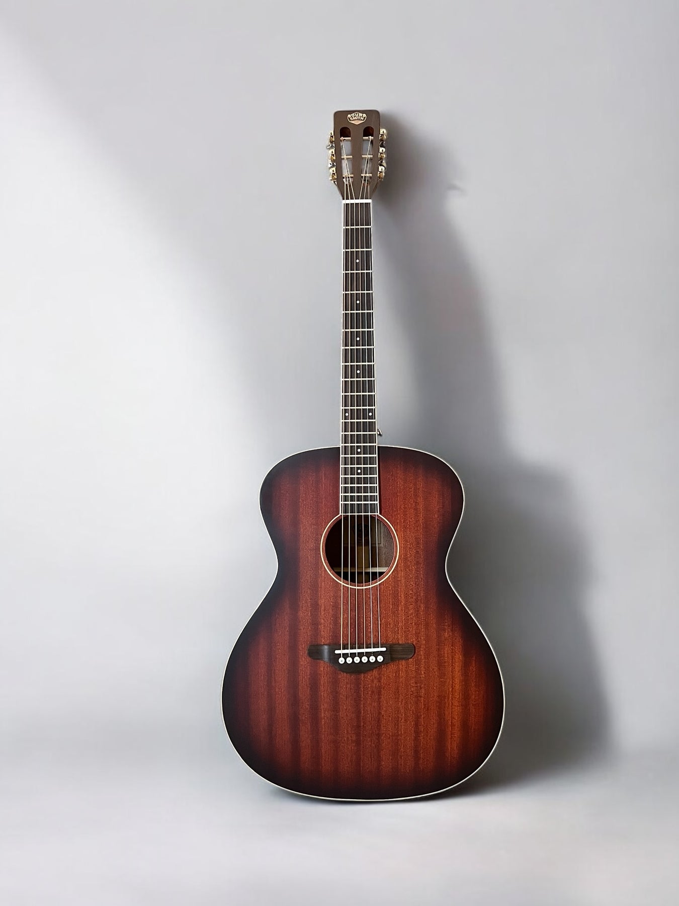 Solid body Sapele Mahogany Acoustic Guitar M01-OM - Sound Smith