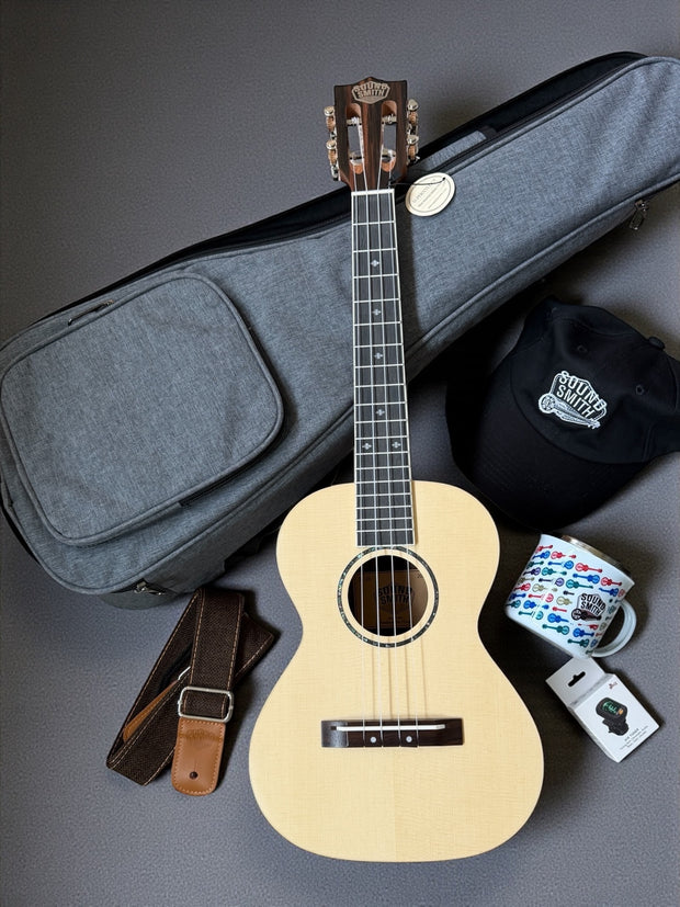 Sound Smith Solid Spruce/Ebony Ukulele Package