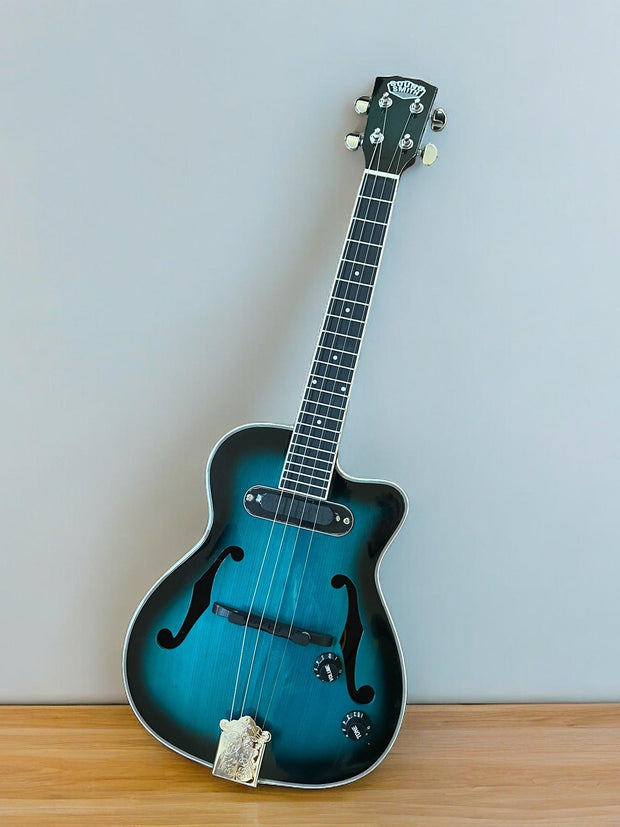 Sound Smith Electric Hollow Body Jazz Ukulele avec sol grave 