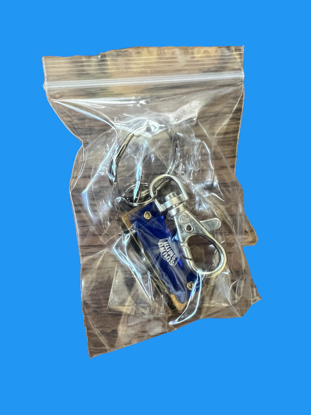 Sound Smith mini harmonica keychain - blue