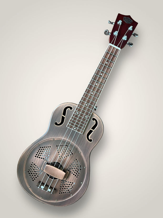 Sound Smith Brass Body Concert Resonator Ukulele - SSU-RB