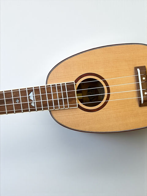 NEW! Sound Smith Solid Cedar/solid Koa Long neck Soprano Pineapple Ukulele