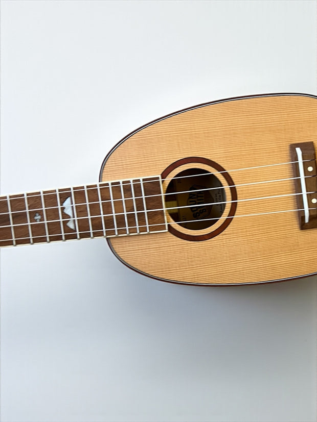 NEW! Sound Smith Solid Cedar/solid Koa Long neck Soprano Pineapple Ukulele