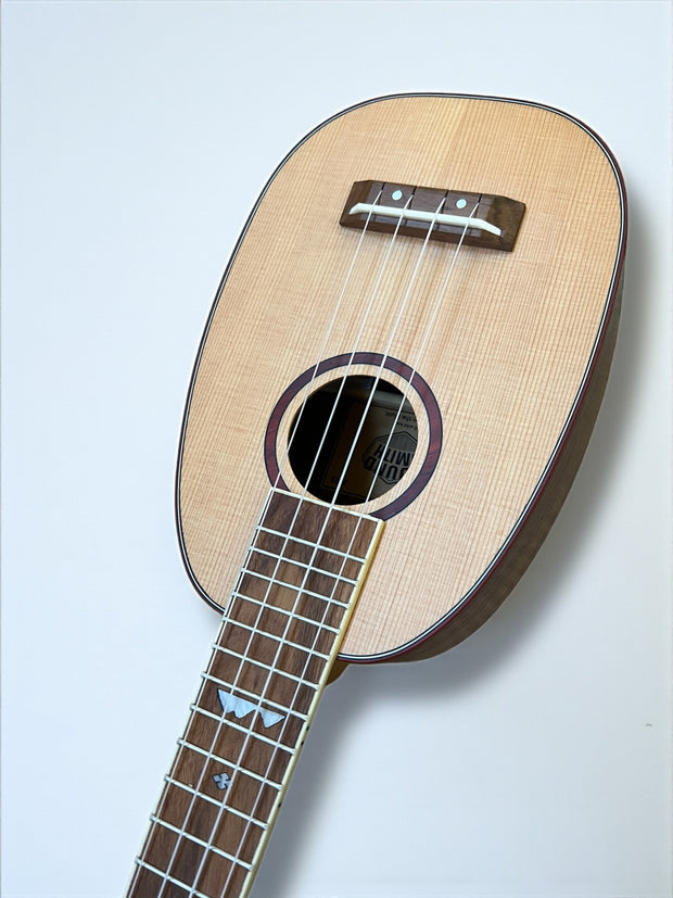 NEW! Sound Smith Solid Cedar/solid Koa Long neck Soprano Pineapple Ukulele