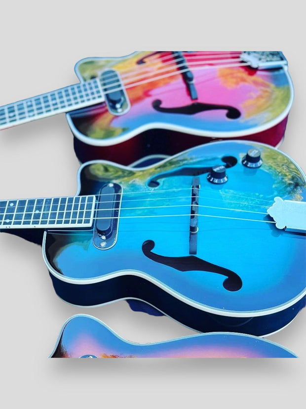 Sound Smith Electric Hollow Body Jazz Ukulele avec sol grave 