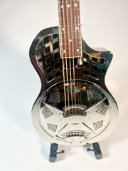 NEW! Sound Smith Parlor Resonator Cutaway - Chrome Finish - PRE ORDER (spring 2024)