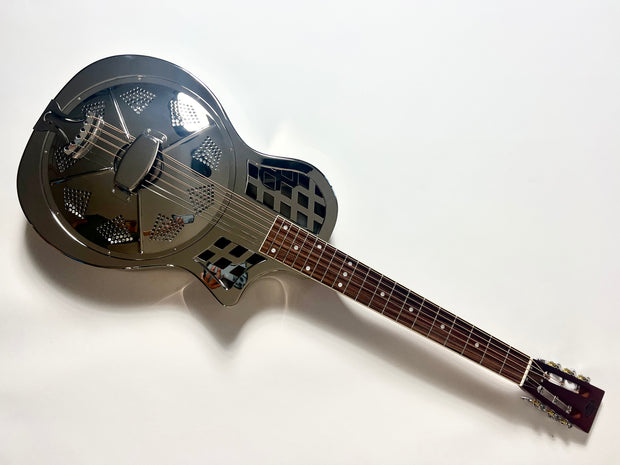 NEW! Sound Smith Parlor Resonator Cutaway - Chrome Finish - PRE ORDER (spring 2024)