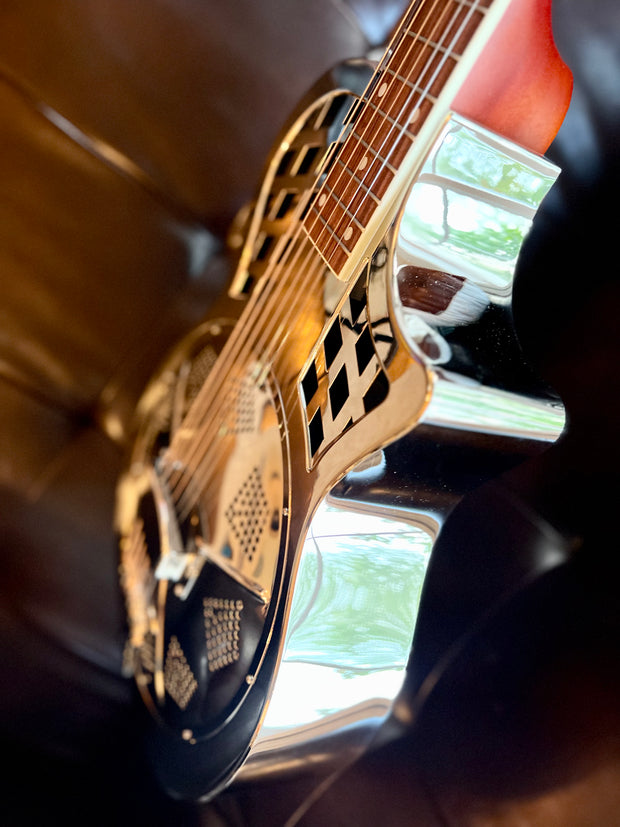 Sound Smith Parlor Resonator Cutaway Guitar - Chrome Finish