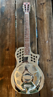 NEW! Sound Smith Parlor Resonator Cutaway - Chrome Finish - PRE ORDER (spring 2024)