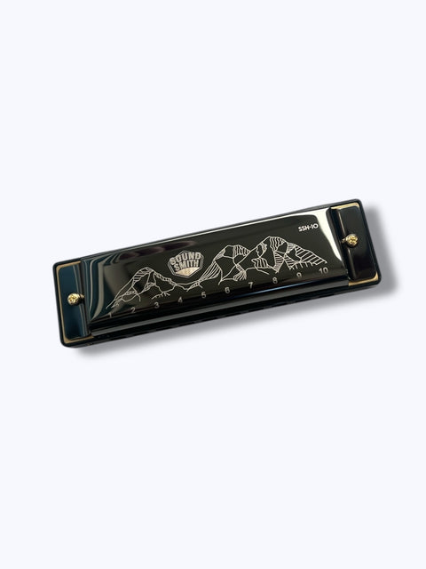 Sound Smith Black Metallic Harmonica SSH-10 - Key of C w/ case