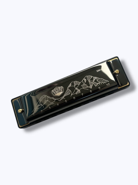 Sound Smith Black Metallic Harmonica SSH-10 - Key of C w/ case