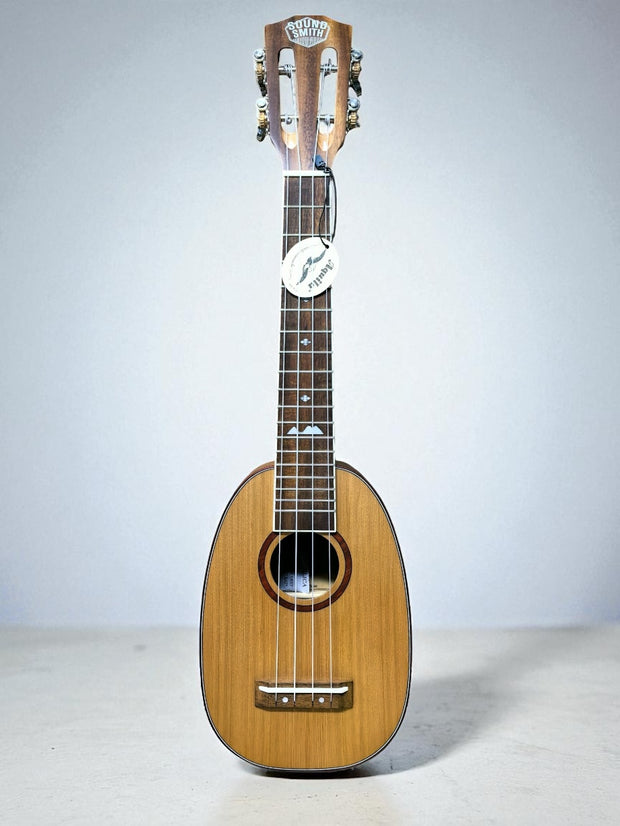 Sound Smith Solid Cedar/solid Koa Long neck Soprano Pineapple Ukulele - PRE ORDER NOW - ship date 10/20/25