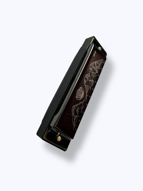 Sound Smith Black Metallic Harmonica SSH-10 - Key of C w/ case