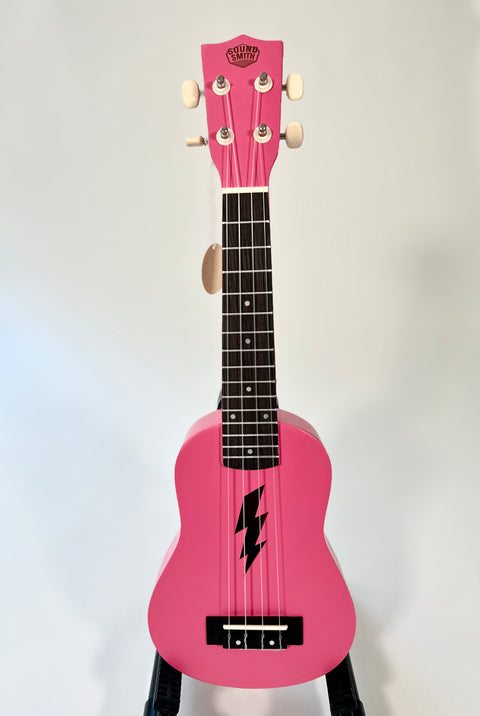 pink lightning bolt ukuleles