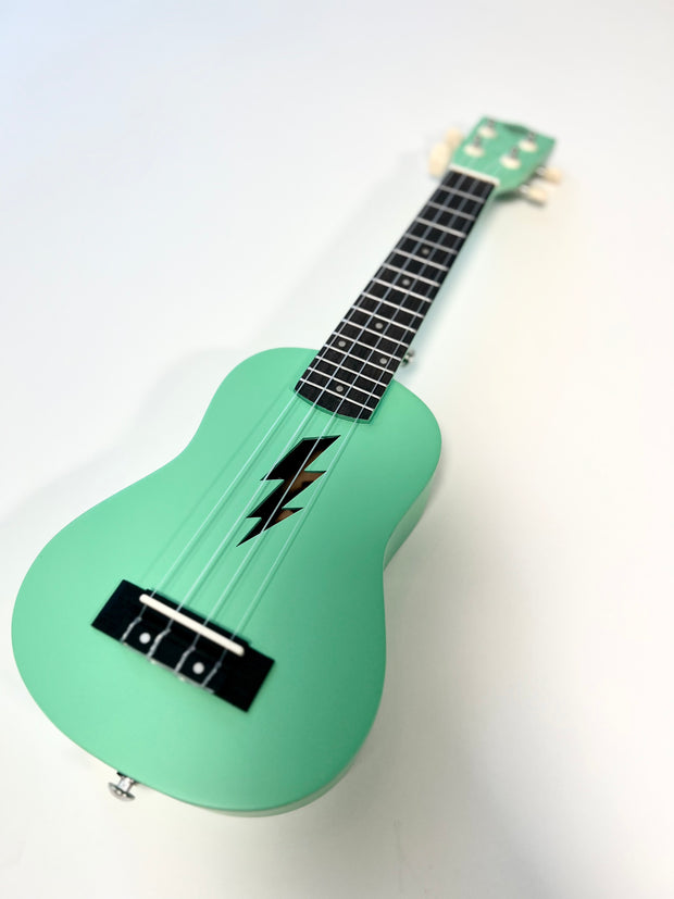 green lightning bolt ukulele