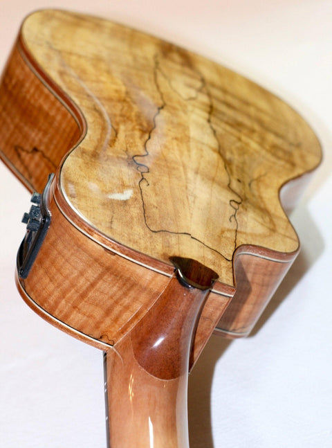 Sound Smith Concert Spruce/Spalted Maple Arched Back Acoustic-Electric Cutaway Ukulele- SSU-SSM23 - SOUND SMITH  Ukulele - Guitar Capo Ukulele - Guitar picks