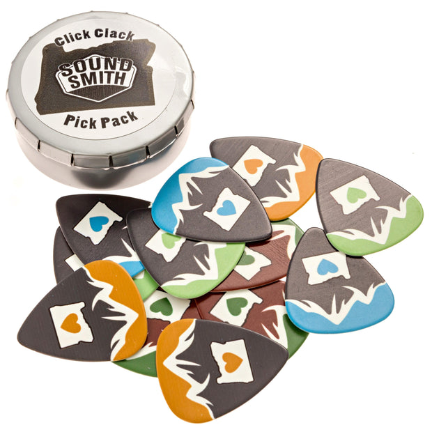 Sound Smith Medium Guitar Picks - 12 pick pack with case - SOUND SMITH  Guitar Picks - Guitar Capo Guitar Picks - Guitar picks