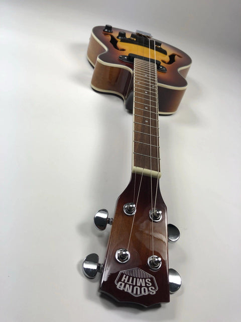 Sound Smith Electric Hollow Body Jazz Tenor Ukulele  - Antique Sunburst - SOUND SMITH  Ukulele - Guitar Capo Ukulele - Guitar picks