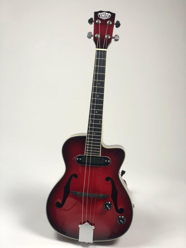 Sound Smith Electric Hollow Body Jazz Ukulele avec sol grave 