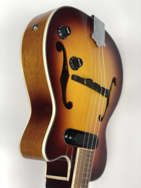 Sound Smith Electric Hollow Body Jazz Tenor Ukulele  - Antique Sunburst - SOUND SMITH  Ukulele - Guitar Capo Ukulele - Guitar picks