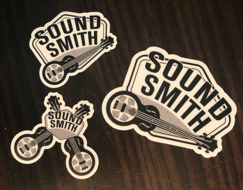 Sound Smith Stickers! - SOUND SMITH  stickers - Guitar Capo stickers - Guitar picks