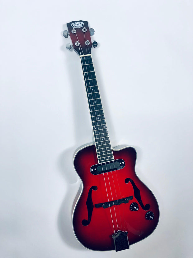 Sound Smith Electric Hollow Body Jazz Ukulele avec sol grave 