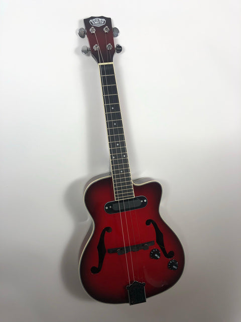 Sound Smith Electric Hollow Body Jazz Ukulele avec sol grave 