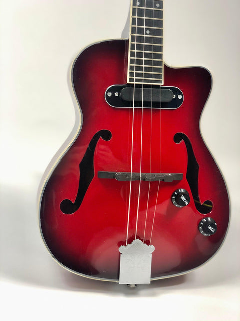 Sound Smith Electric Hollow Body Jazz Ukulele avec sol grave 