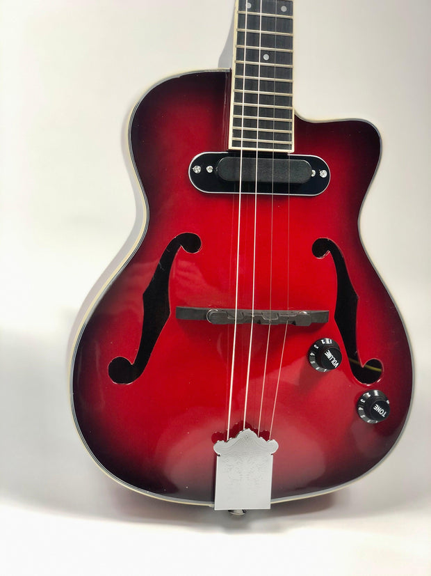 Sound Smith Electric Hollow Body Jazz Ukulele avec sol grave 