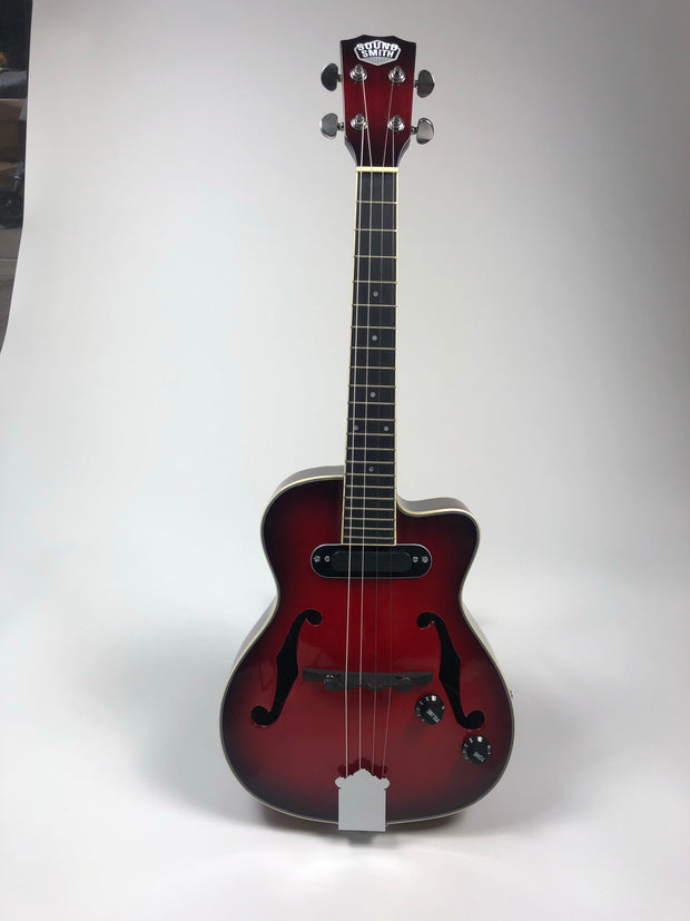 Sound Smith Electric Hollow Body Jazz Ukulele avec sol grave 