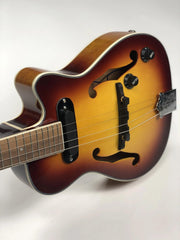 Sound Smith Electric Hollow Body Jazz Tenor Ukulele  - Antique Sunburst - SOUND SMITH  Ukulele - Jazz ukulele - steel string ukulele - tenor ukulele 